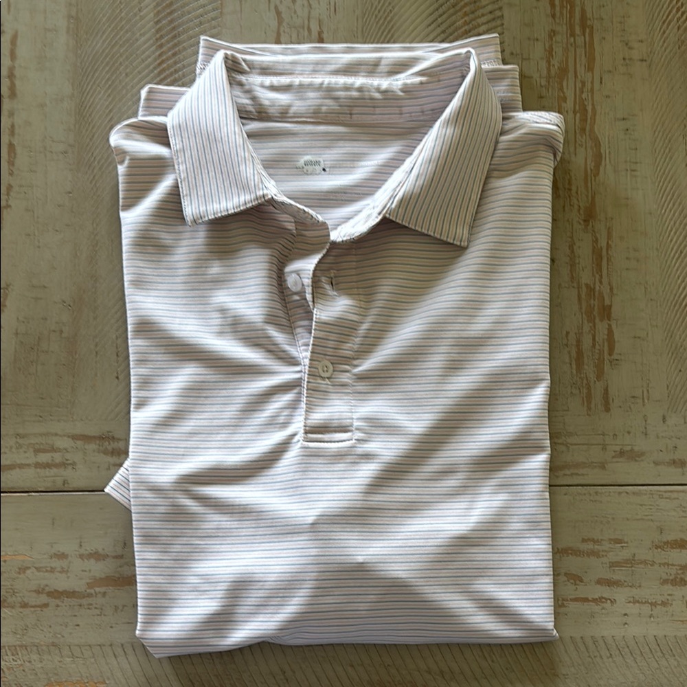 Men's Onward Reserve Polo - White, blue and orange